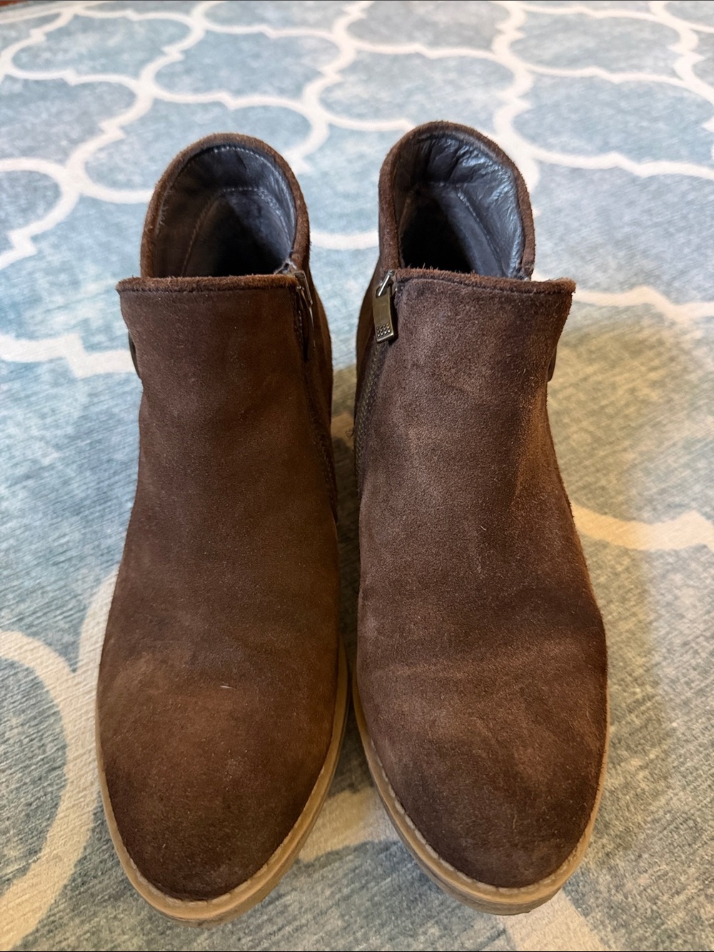 Eric Michael Brown Suede Ankle Booties